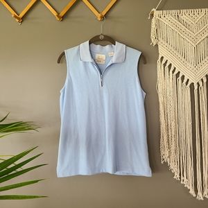 EP Pro | Sleeveless Quarter Zip Golf Polo size Med
